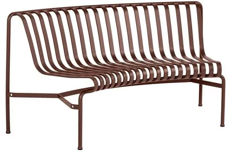 HAY Palissade Park Dining Bench I 1 st. Inkl. monteringssats Ej fristående Järnröd