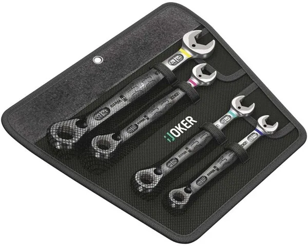 Wera Joker Switch gaffel- och ringnyckelsats, tumstorlek, 4-delad