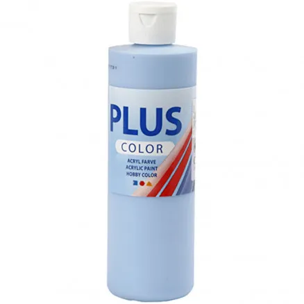 Plus Color hobbyfärg, himmelsblå, 250 ml / 1 flaska.
