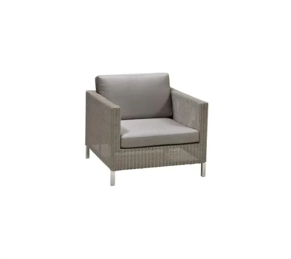 Cane-Line Connect Lounge-stol - Taupe, kudde taupe