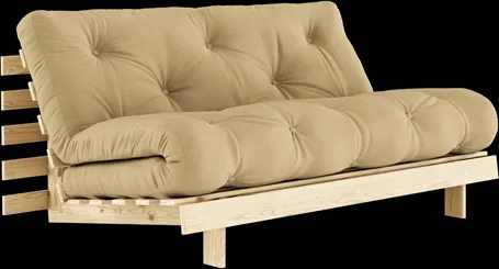 Karup Design Roots Bäddsoffa M. Madrass 160x200 758 Wheat Beige/Furuträd