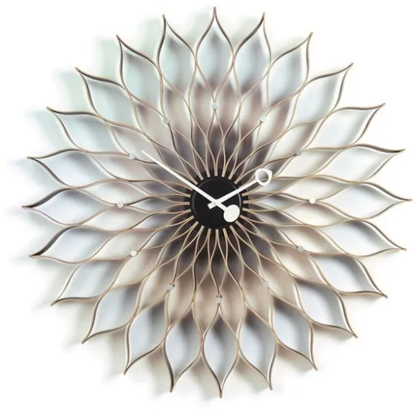 Vitra Sunflower Clock Klocka Björk/Svart