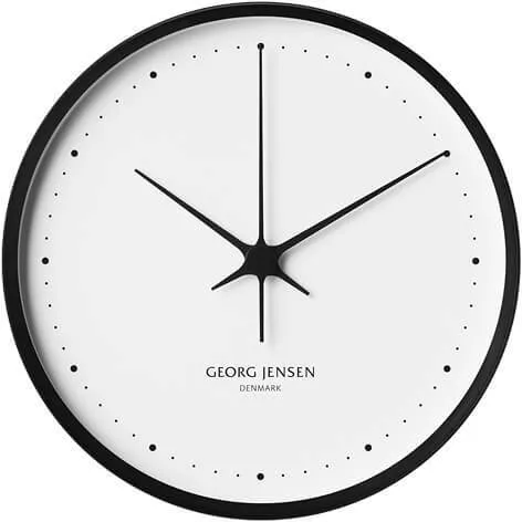 Georg Jensen Henning Koppel klocka ø 30 cm - Svart/vit